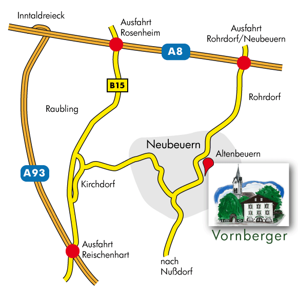 Anfahrt Vornberger